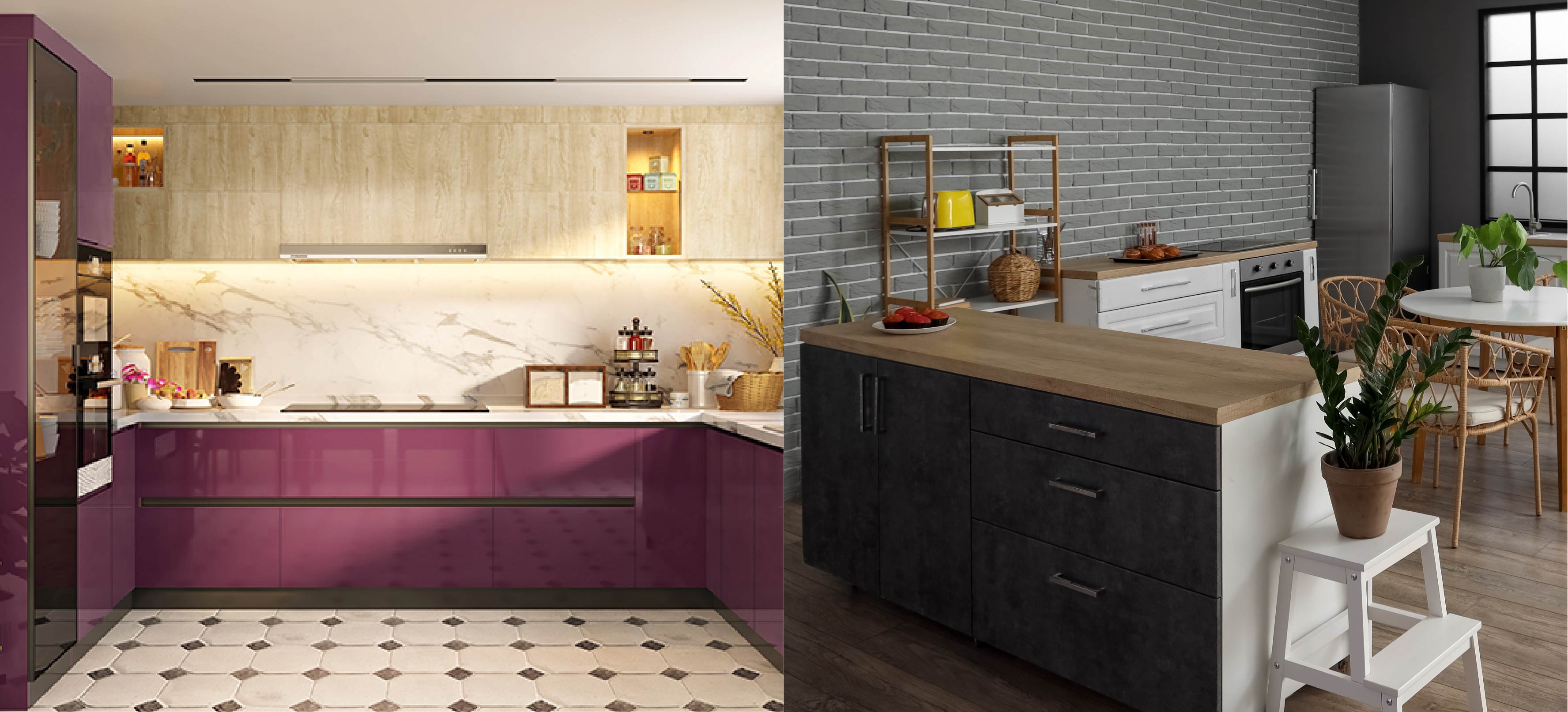 Choose The right kitchen design L shape vs U shaped modular kitchen